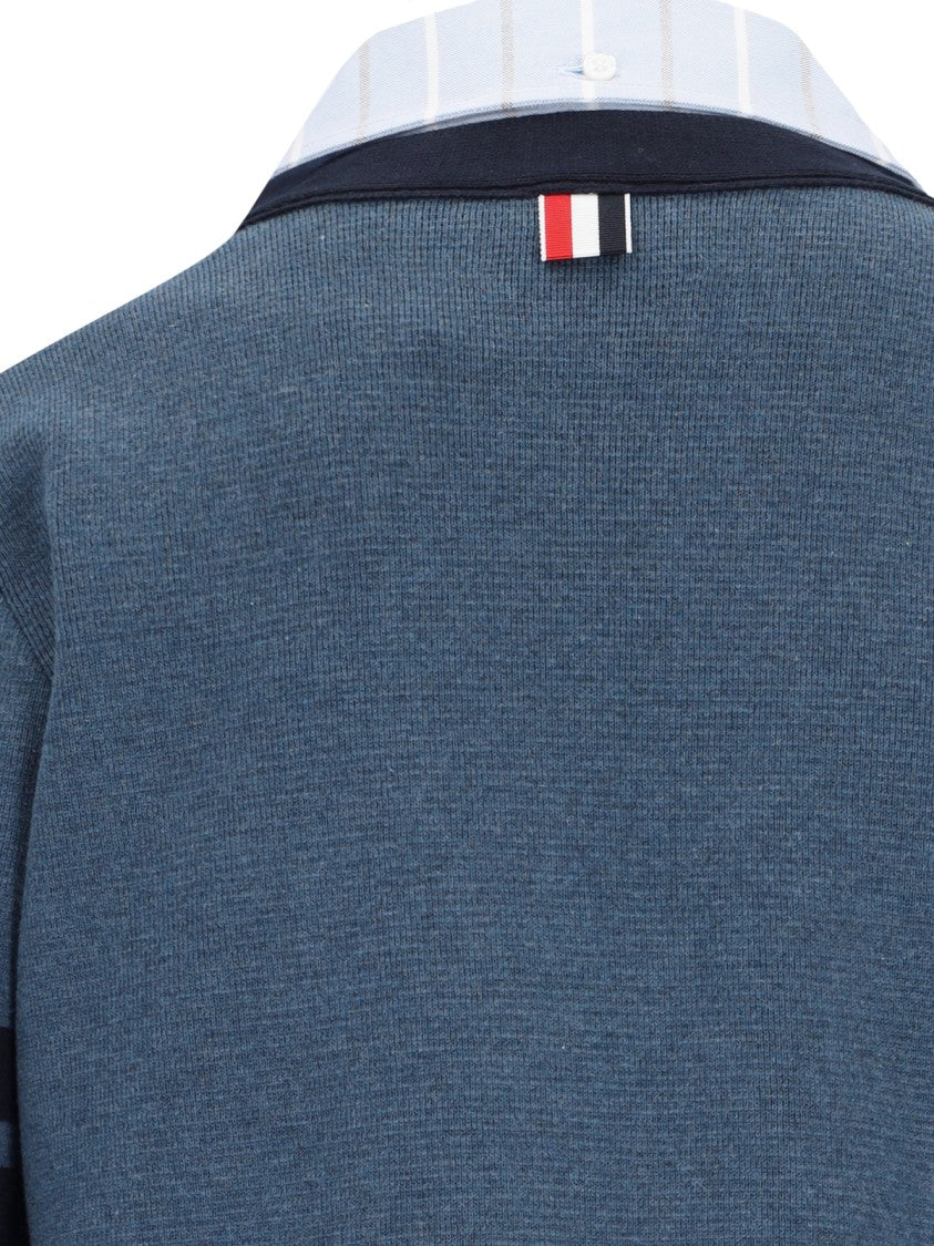 Thom Browne Shirt Cardigan – Light Blue