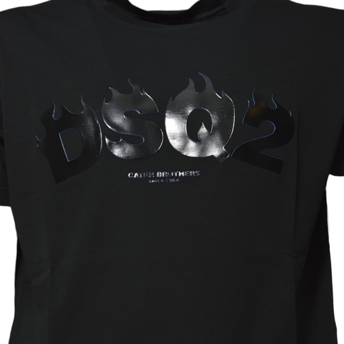 Dsquared2 Cigarette Fit Black Cotton Print T-Shirt