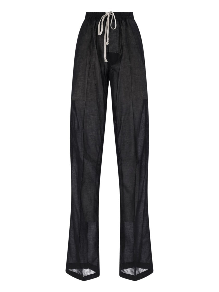 Rick Owens Straight-Leg Pants – Black