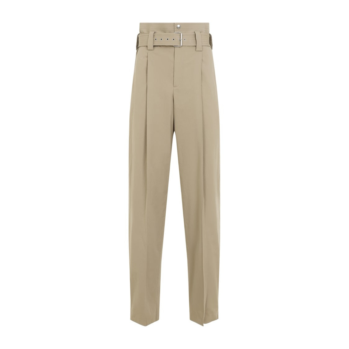 Bottega Veneta Beige High-Waisted Trousers