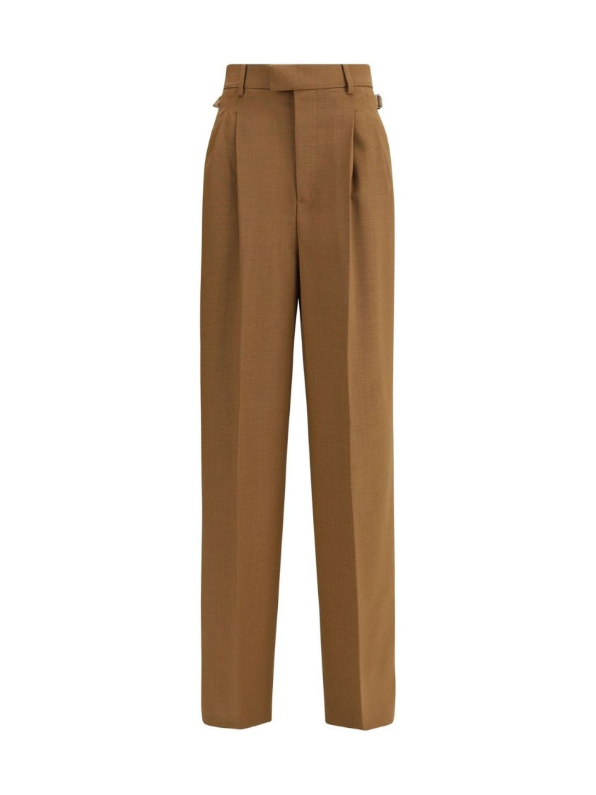 Ami Tailored Straight-Leg Wool Pants With Timeless Design