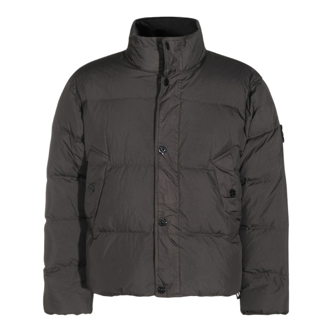 Stone Island Horizontal Quilting Stand Collar Down Jacket