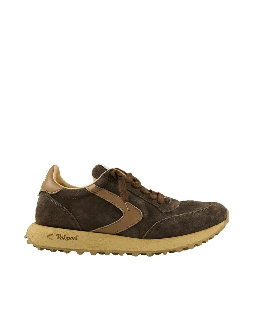 Valsport Start City Chocolate Low-Top Suede Sneakers