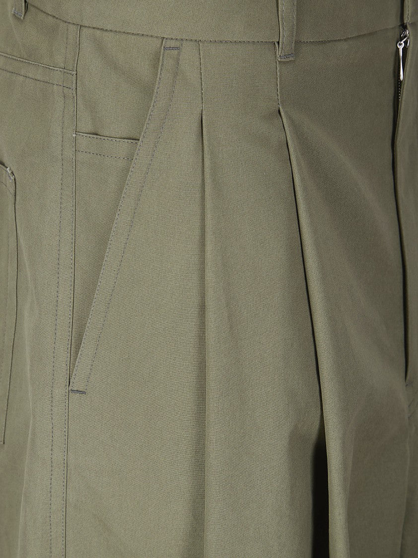 Hed Mayner Black High-Waist Oversized Trousers