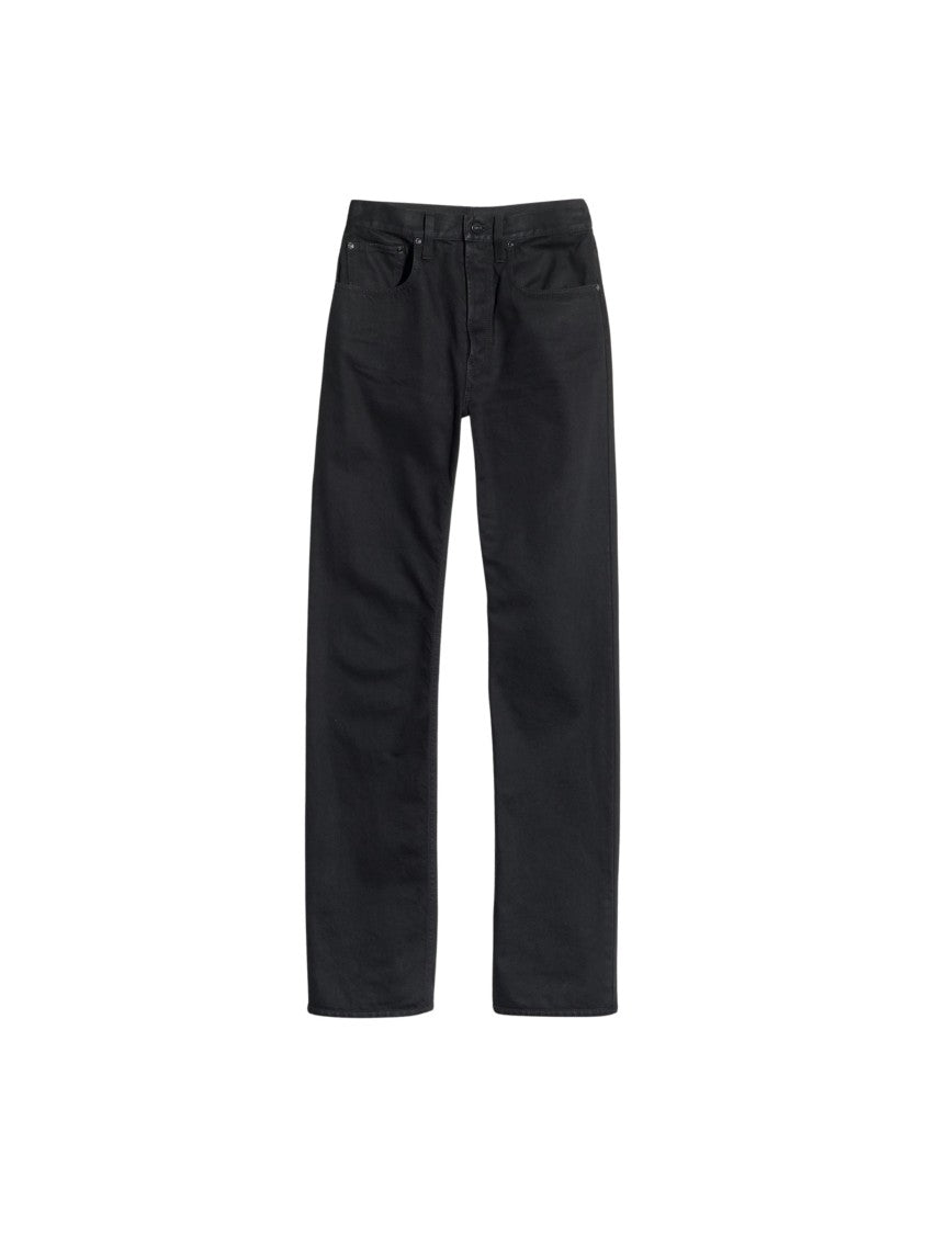 Gucci Black High-Waisted Straight-Leg Denim Jeans