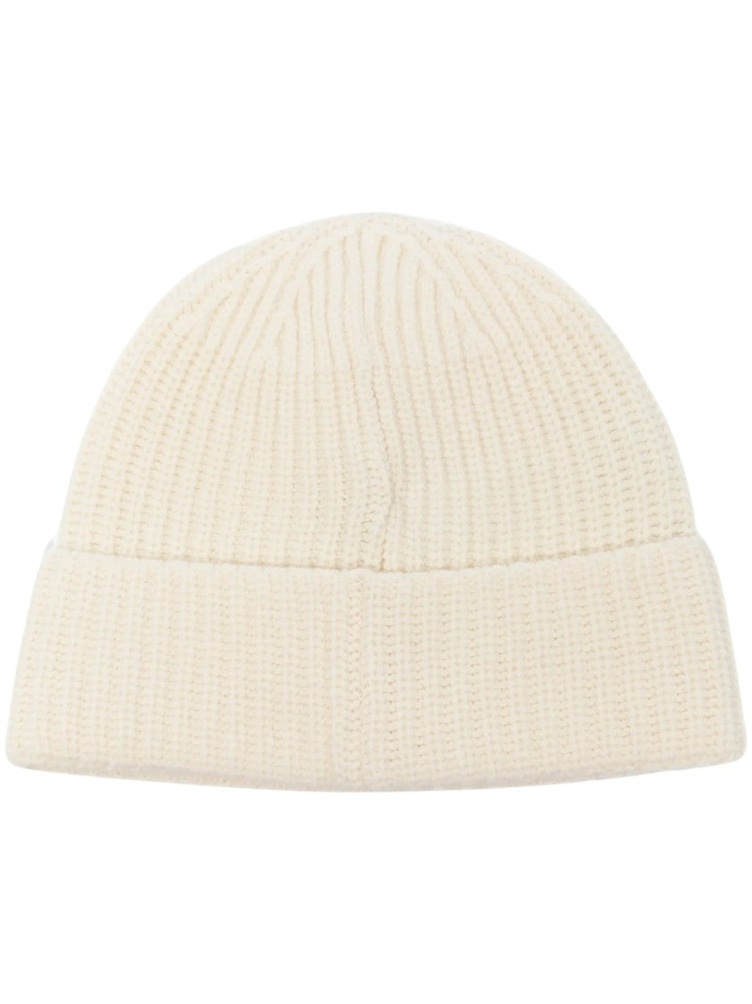 Stone Island Folded Cuff Ribbed Knit Beanie