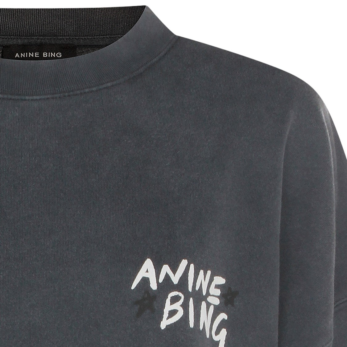 Anine Bing Relaxed-Fit Charcoal Grey Sweater