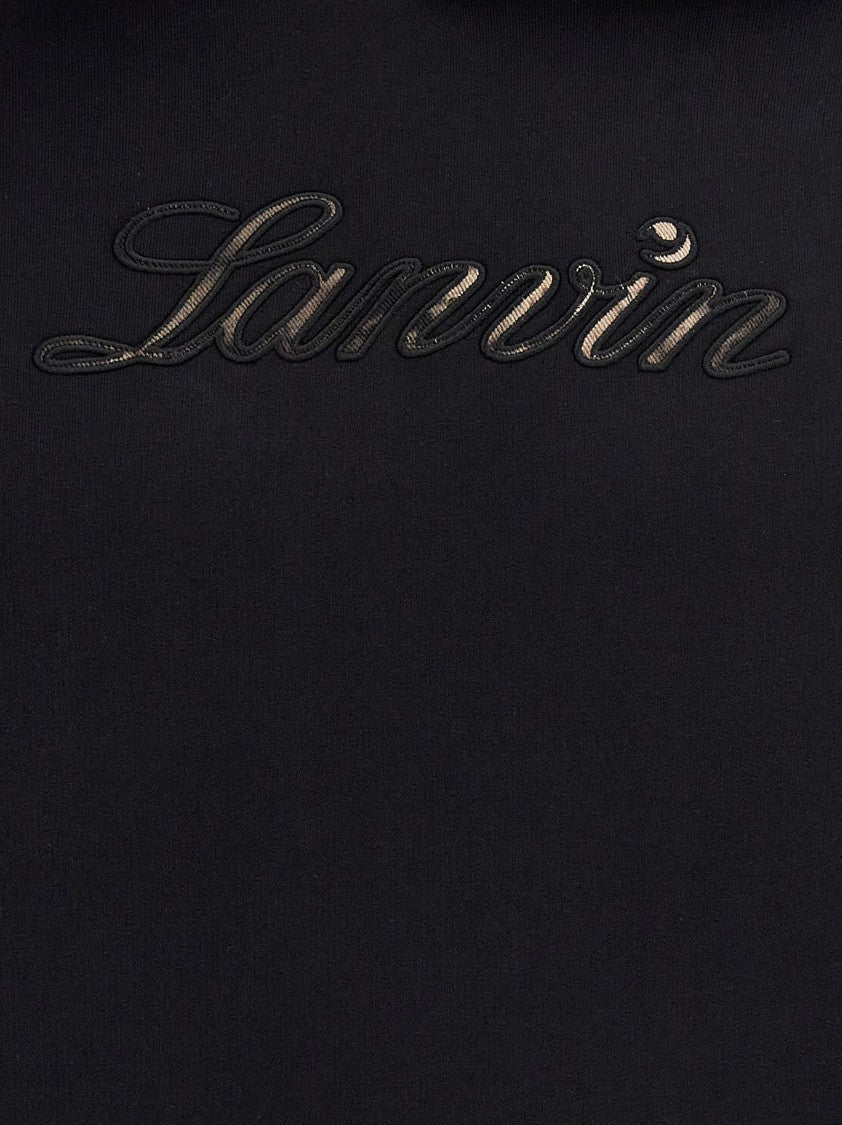 Lanvin Comfort Fit Fleece Cotton Hoodie