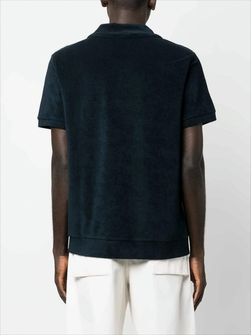 A.P.C. Relaxed Fit Short-Sleeved Polo Shirt In Soft Terry Texture