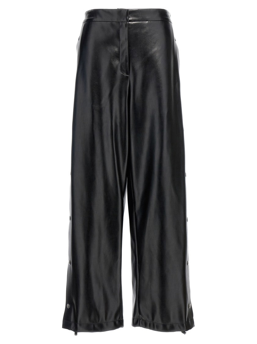 Stella Mccartney Alter Mat Leather-Effect Wide Leg Trousers