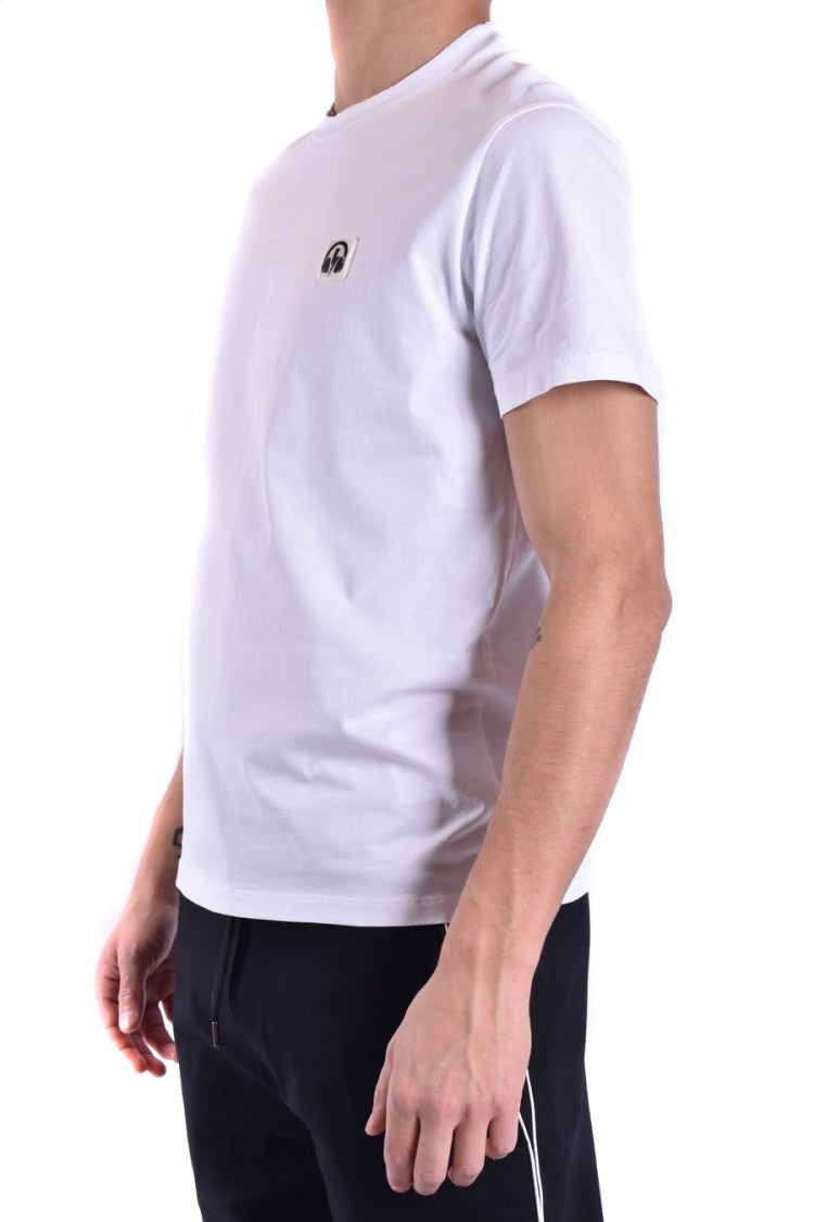 Neil Barrett Short-Sleeved Crew Neck T-Shirt With Embroidered Detail