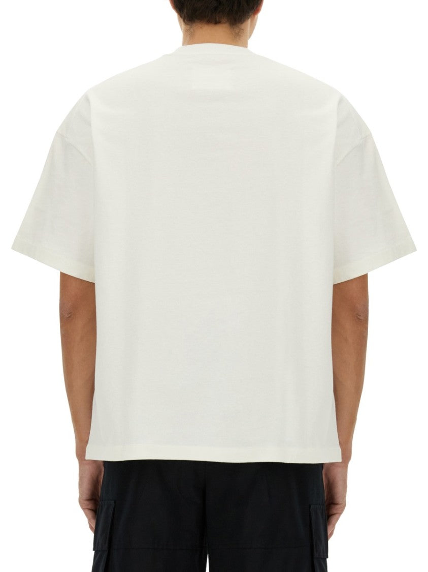 Jil Sander White Cotton T-Shirt With Subtle Logo