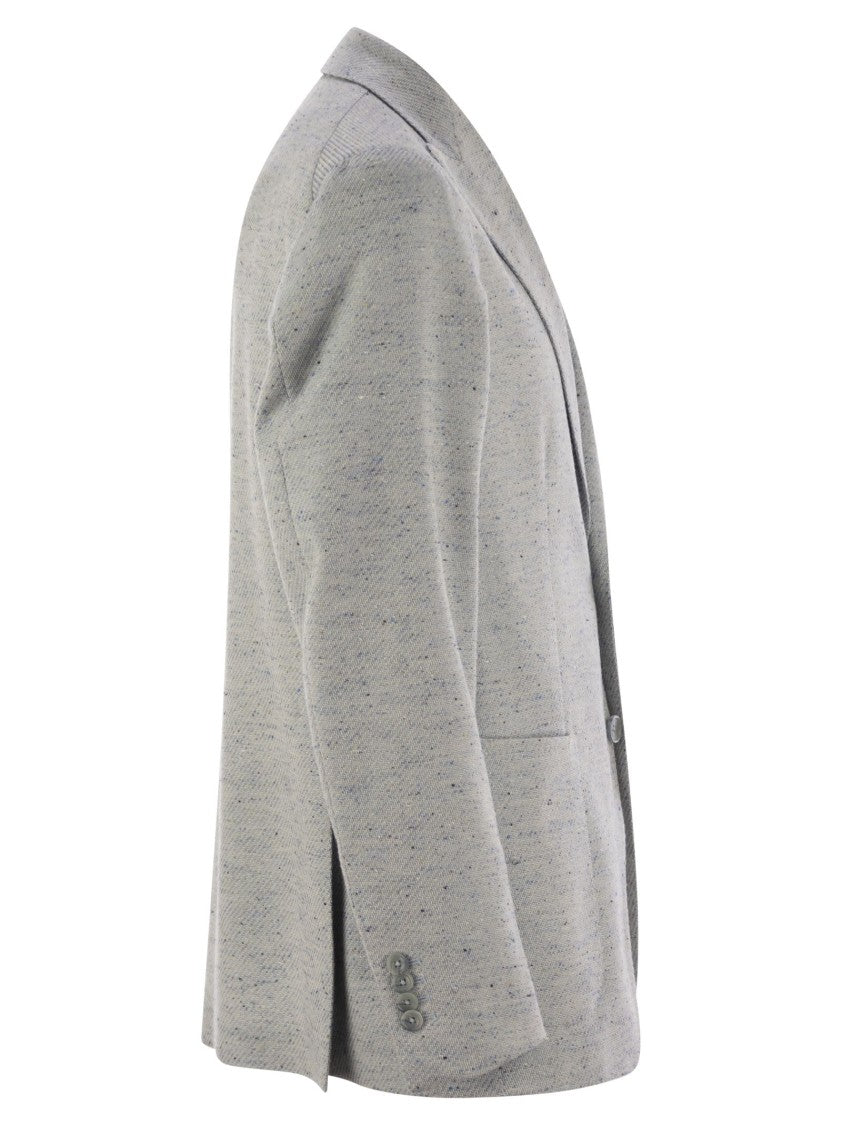 Tagliatore Cotton, Silk And Stretch Wool Jacket