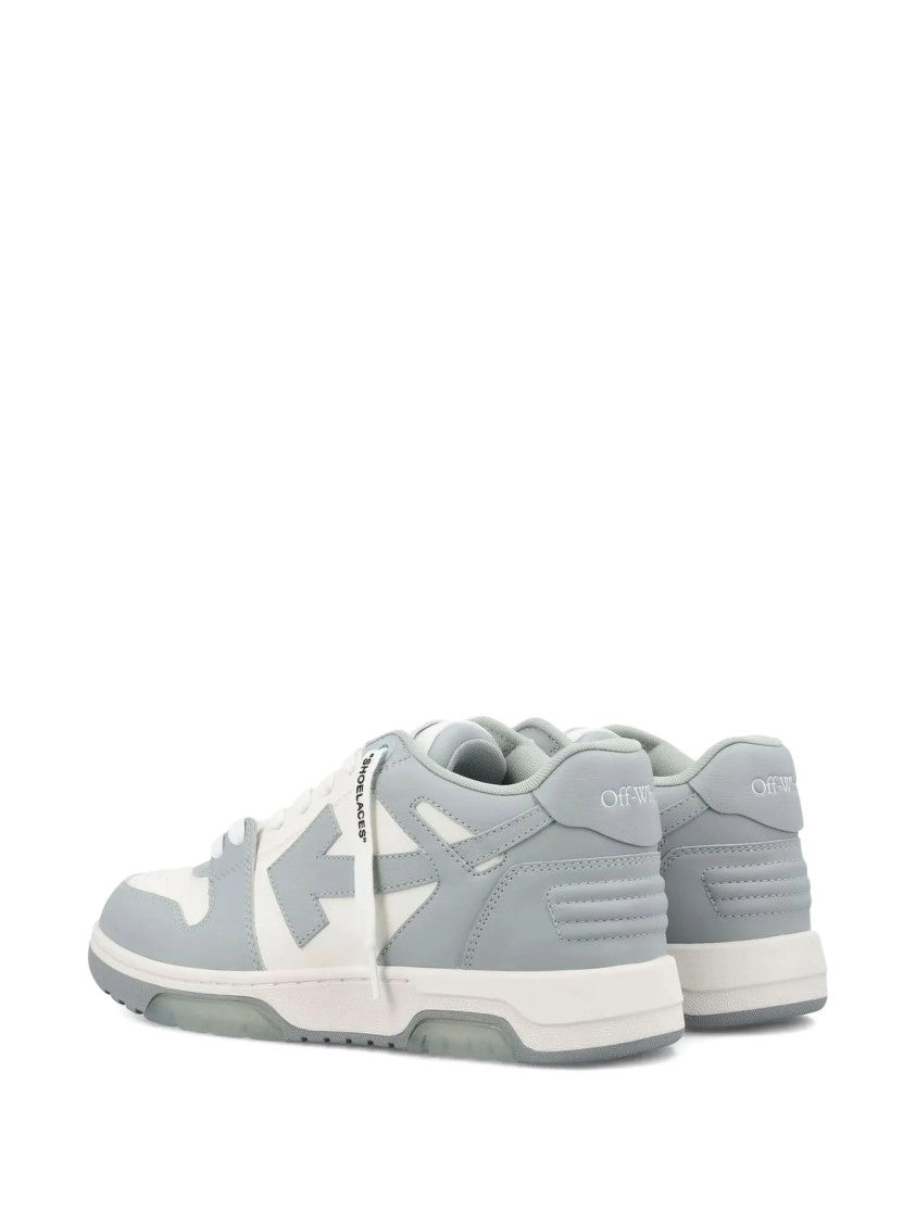 Off-White Low-Top Sneakers With Distinctive Arrow Motif And Translucent Air Cushion