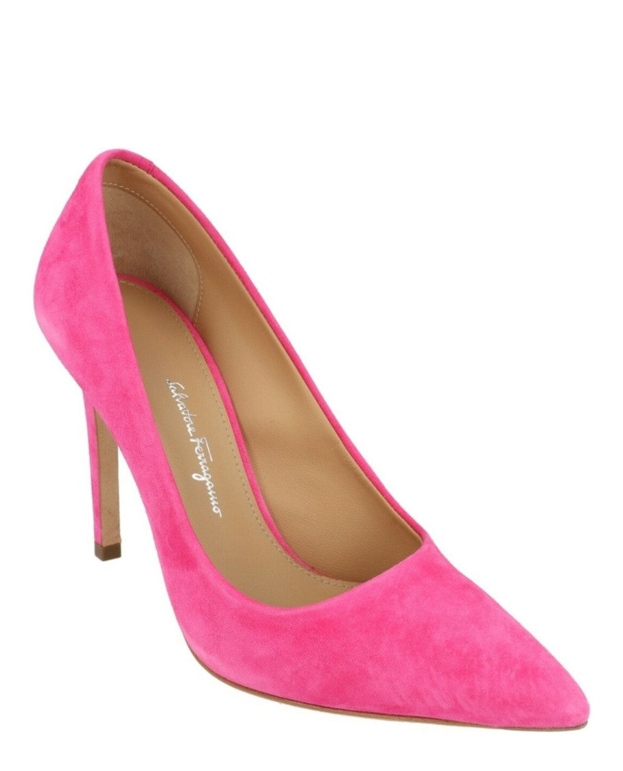 Ferragamo Ilary X5 Suede Pumps