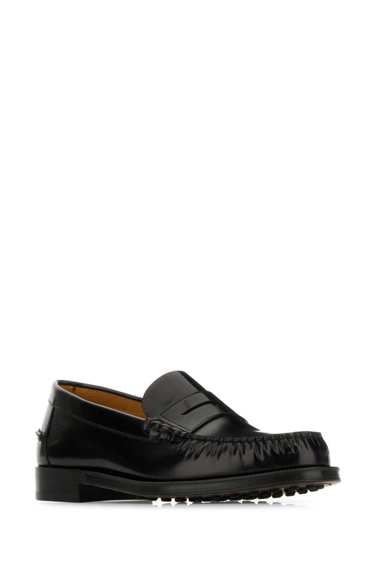 Tod's Black Leather Loafers