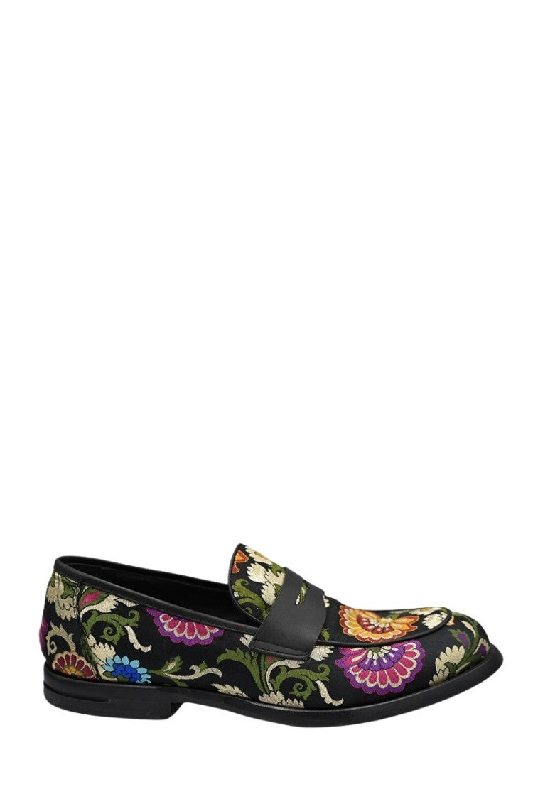 Philippe Lang Floral Loafers