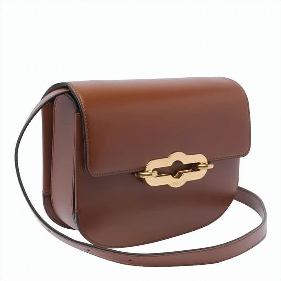 Mulberry Structured Calf Leather Crossbody Bag With Gold-Tone Clasp