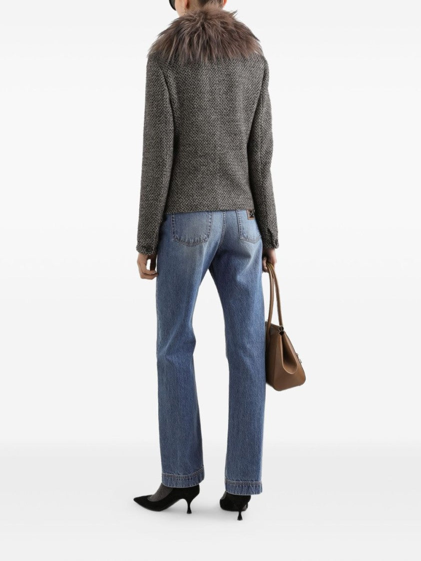 Dolce & Gabbana Mid-Rise Straight-Leg Jeans With Classic Five-Pocket Design