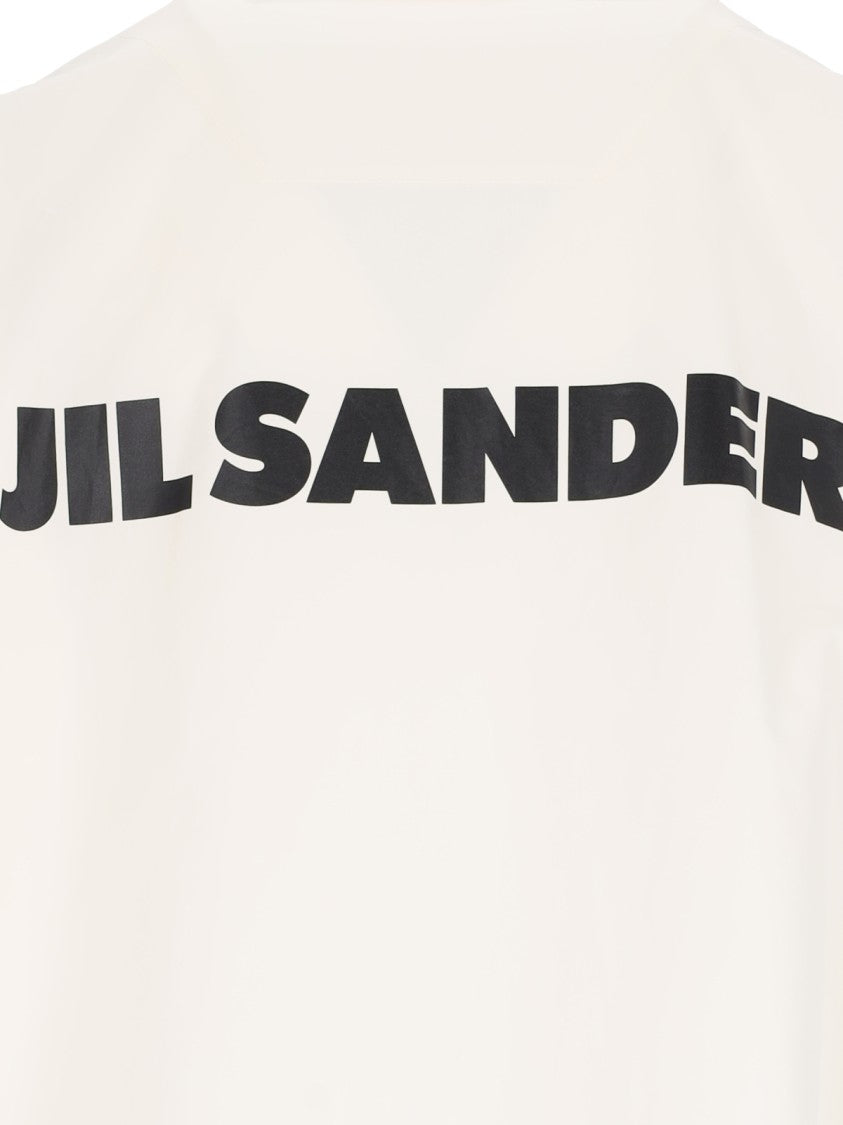 Jil Sander Logo Single-Breasted Jacket – Off-White