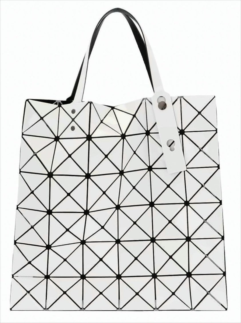Baobao Geometric White Shoulder Bag With Structured Design