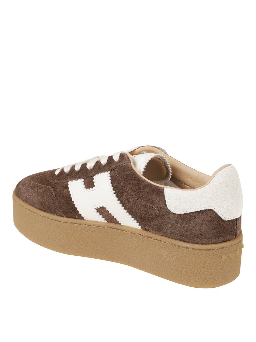 Hogan Low-Top Suede Sneakers With Vintage-Inspired Design