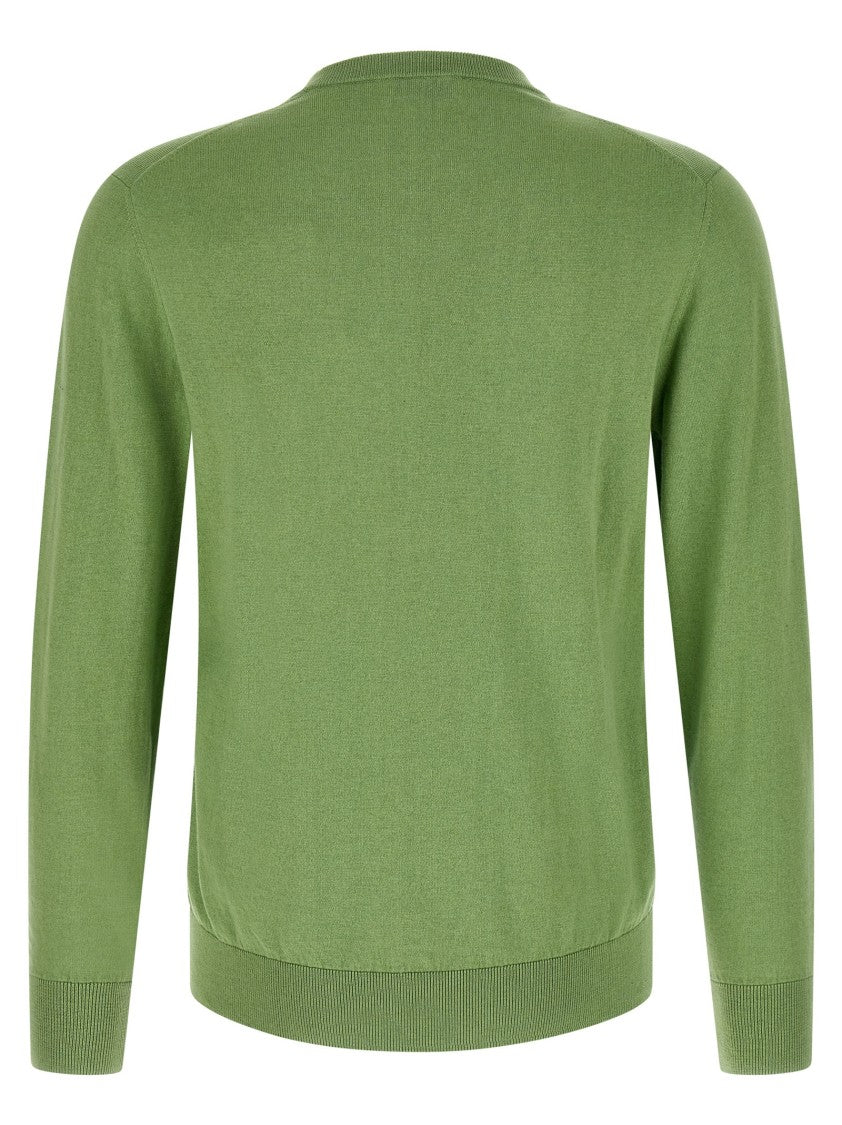 Ballantyne Cashmere-Cotton Blend Argyle Knit Sweater