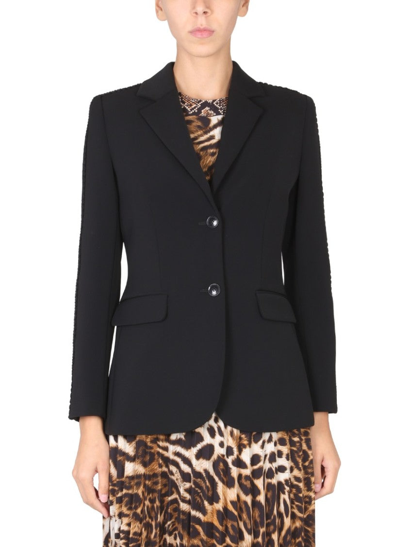 Boutique Moschino Tailored Single-Breasted Jacket With Braided Detail