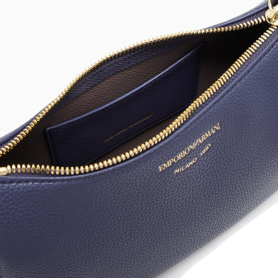 Emporio Armani Textured Leather Shoulder Bag