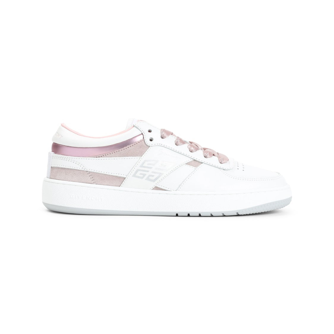 Givenchy White Calf Leather Lace-Up Sneakers