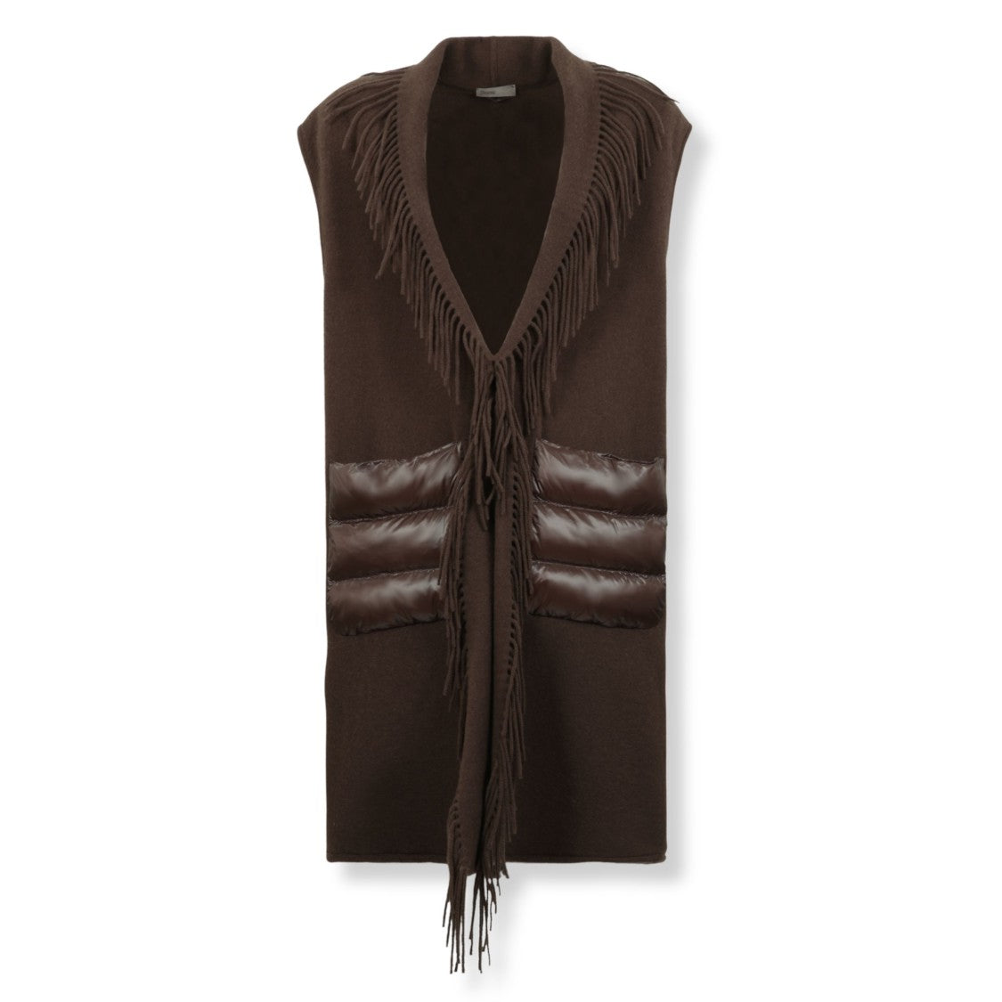 Herno Poncho-Style Gilet With Ultrathin Design And Fluid Silhouette