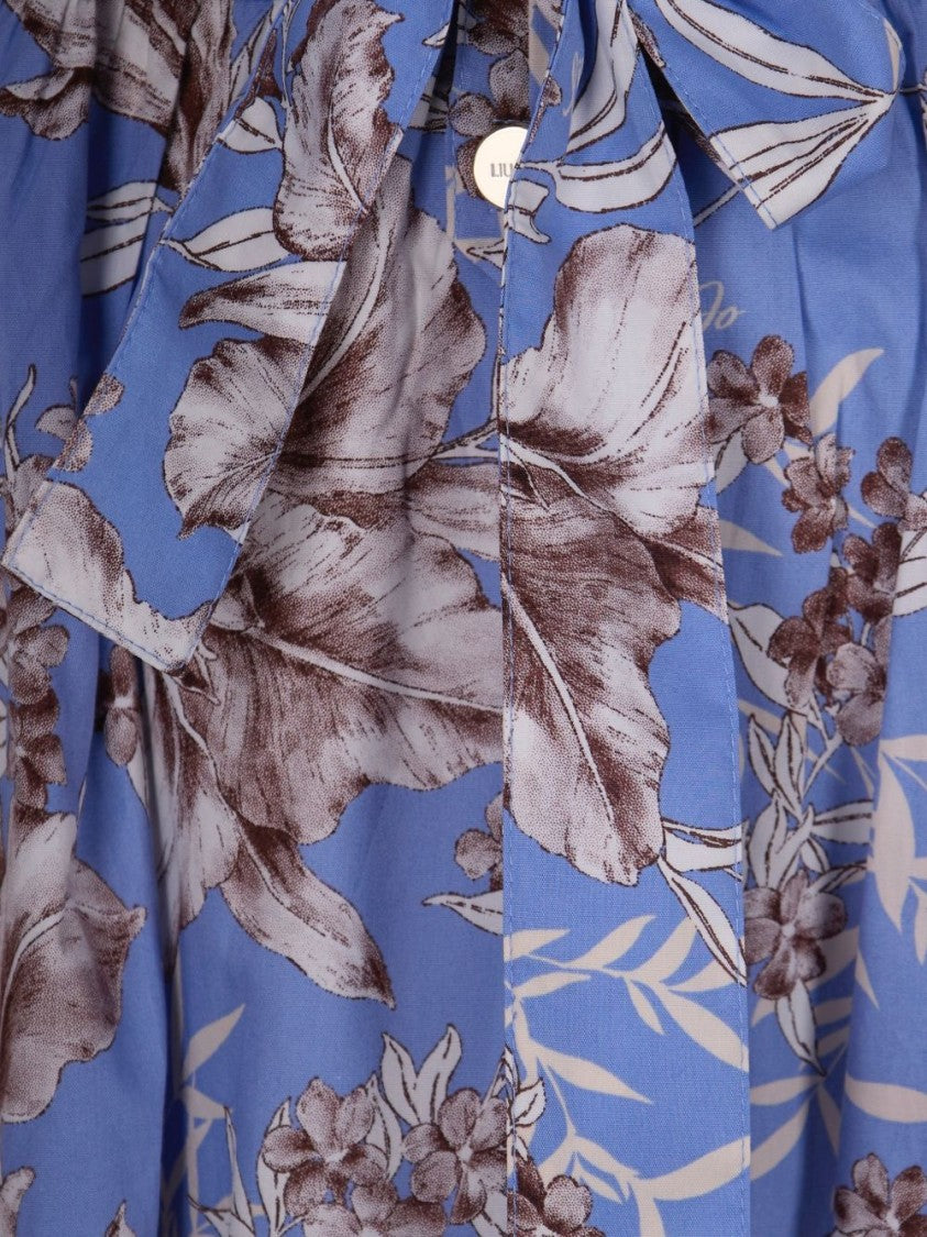 Liu Jo Blue Floral Print Sleeveless Day Dress
