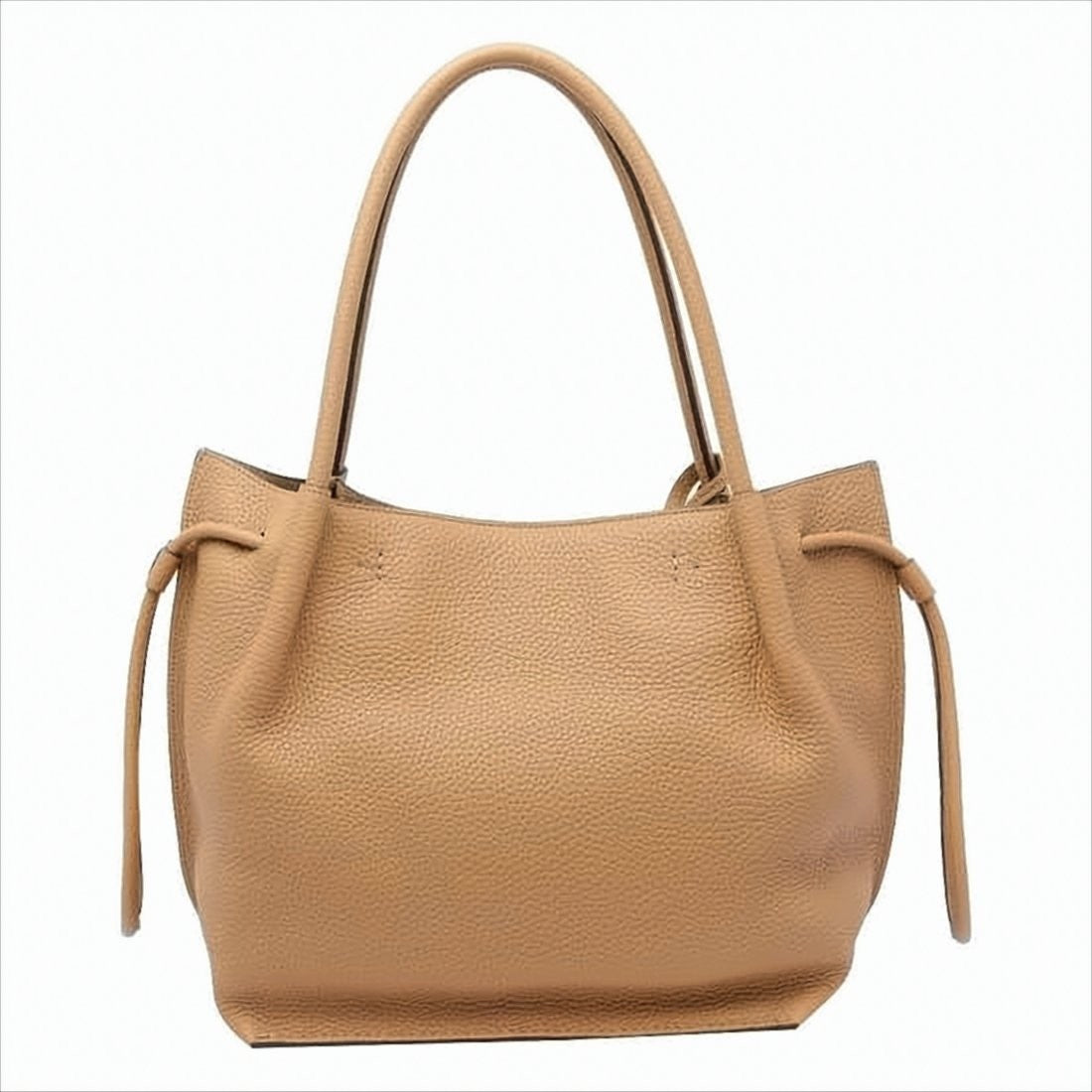 Tod's Textured Leather Shoulder Bag With Refined Metallic Charm