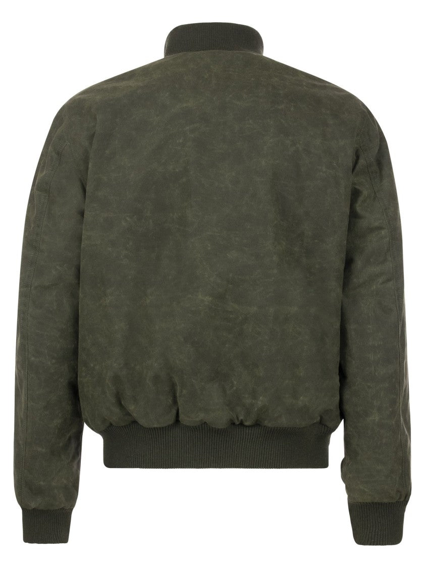 Manifattura Ceccarelli Water-Repellent Cotton Bomber Jacket