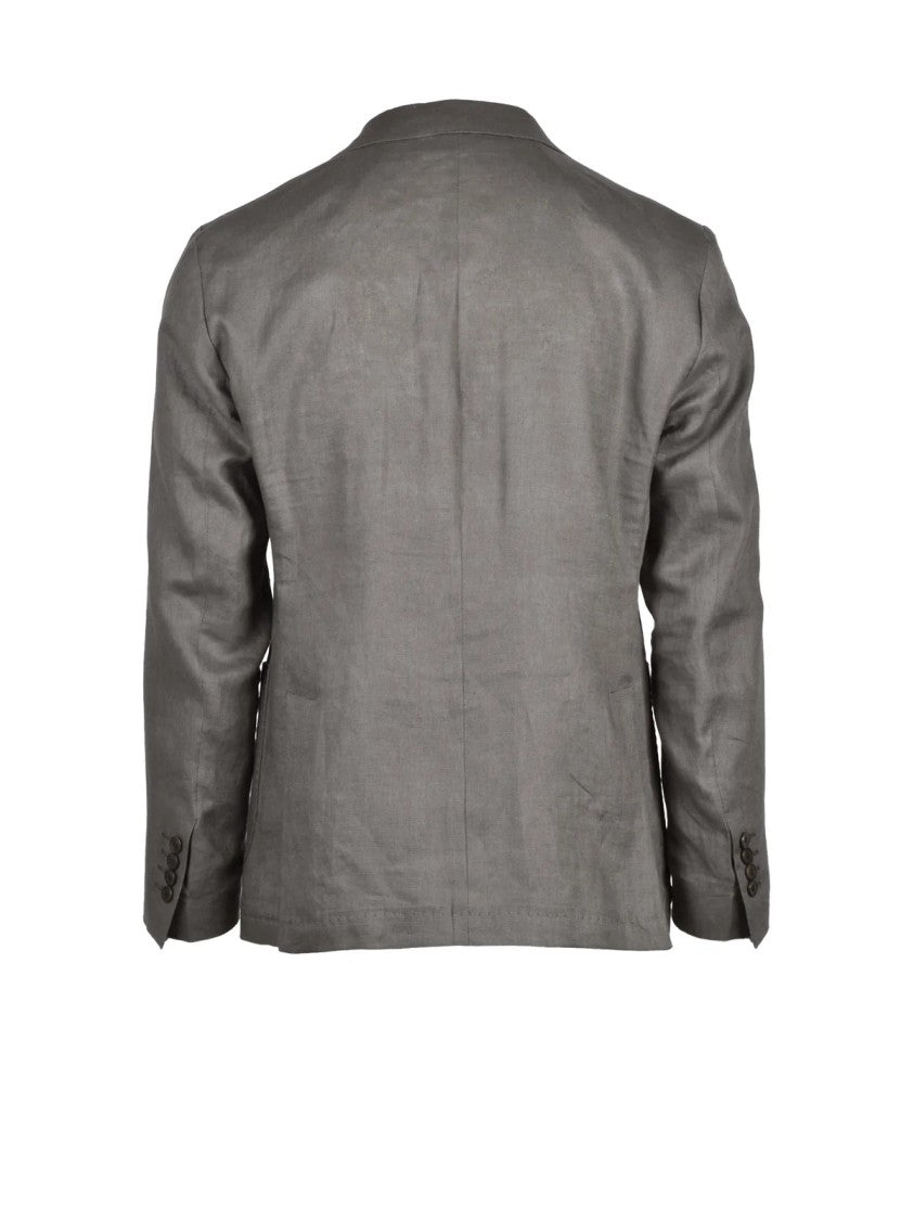 Alessandro Gilles Olive Green Linen Sartorial Men Suit