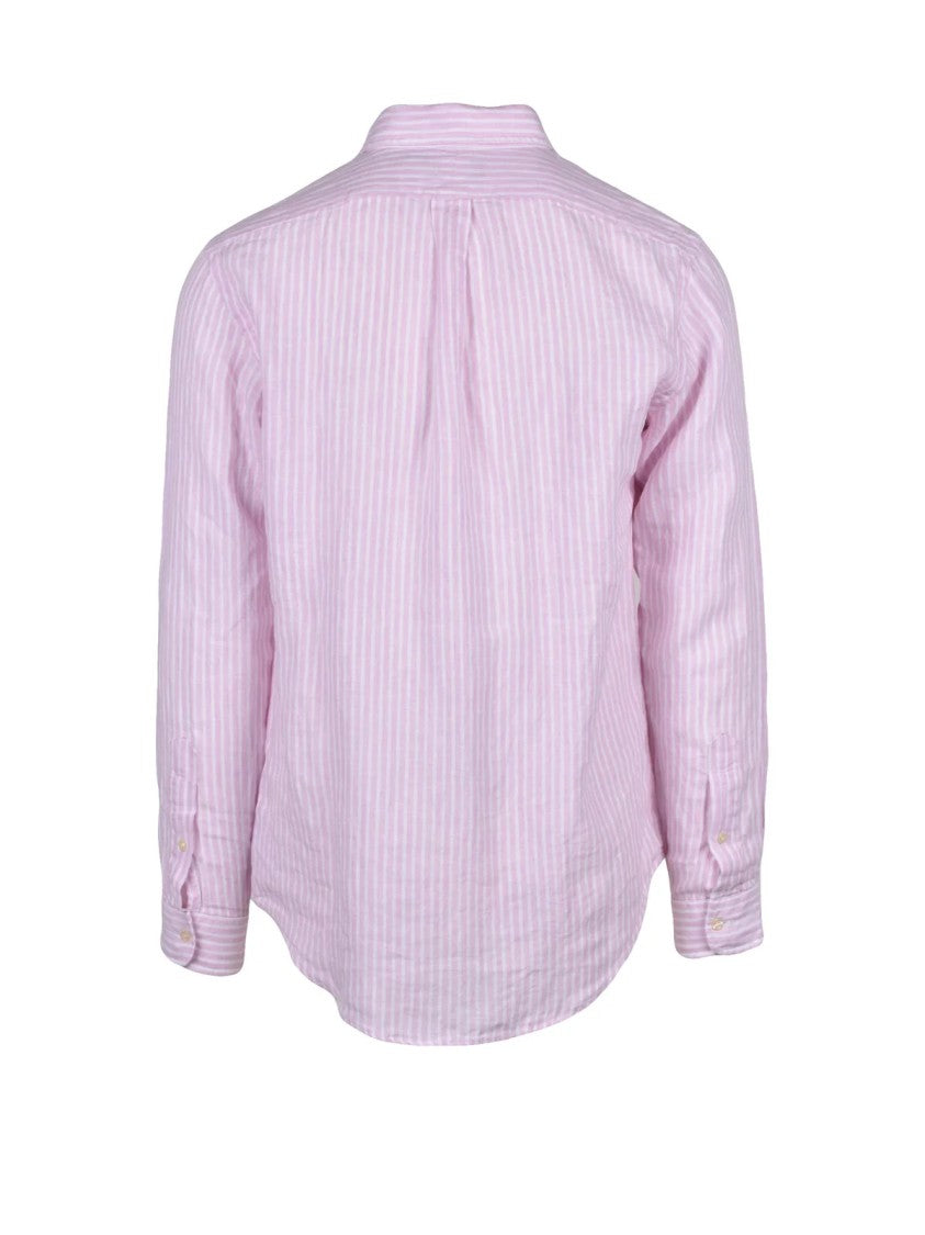 Polo Ralph Lauren Linen Shirt - White/Pink