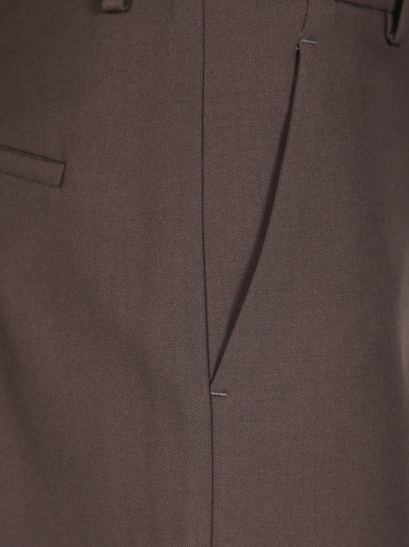 Incotex Flared Tailored Pants With High Waist And Structured Design