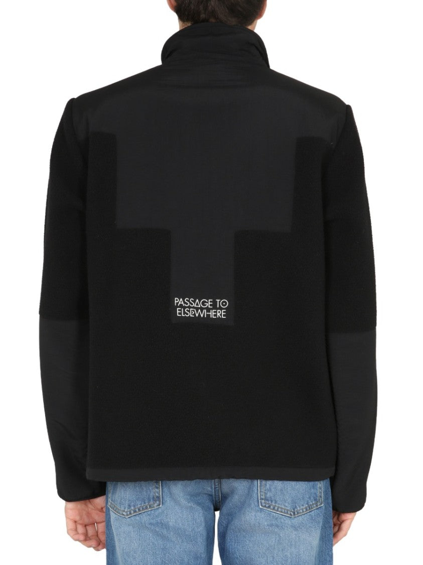 Marcelo Burlon High Collar Black Track Jacket