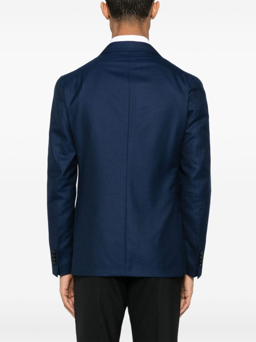 Tagliatore Montecarlo Navy Blue Double-Breasted Jacket