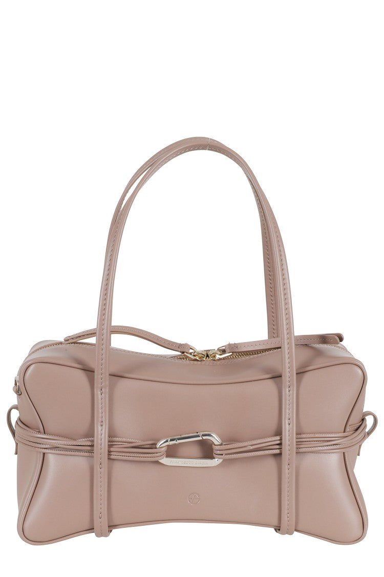 Biasia Mousse Edwige 4Ever Snap-Hook Leather Handbag