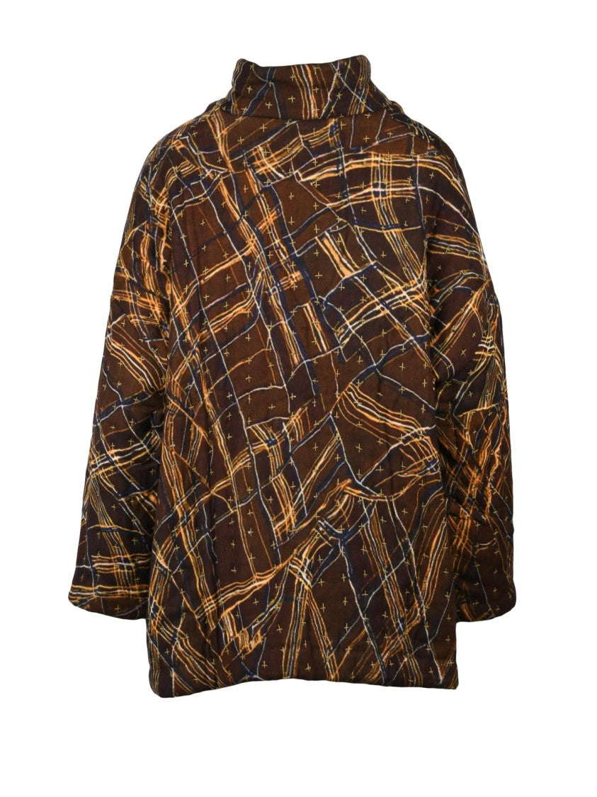 Raga Brown Wool Quilted Jacket