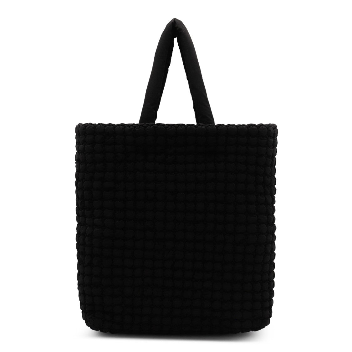 Marni Textured Padded Black Tote With Logo Detail