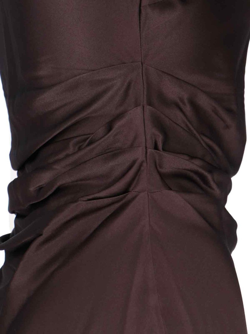 Staud Phare Midi Dress – Brown