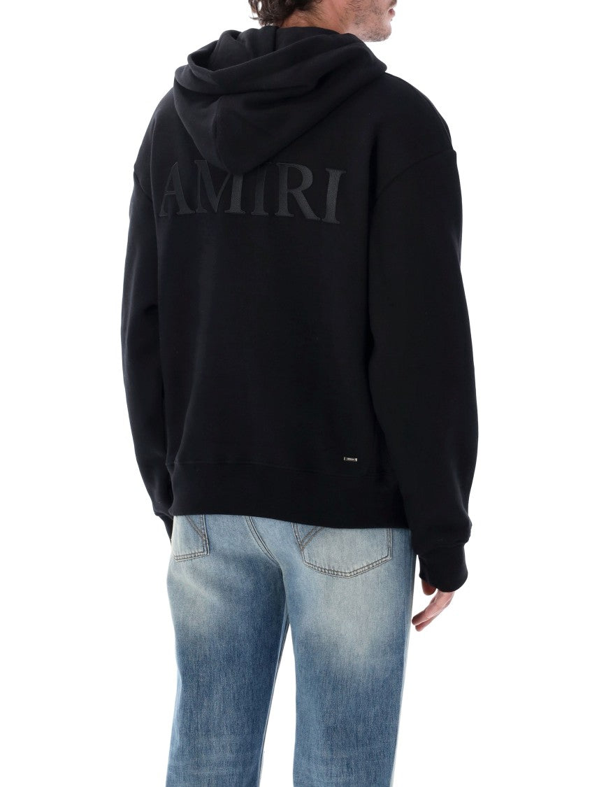 Amiri Monochromatic Tone-On-Tone Logo Embroidered Hooded Sweatshirt