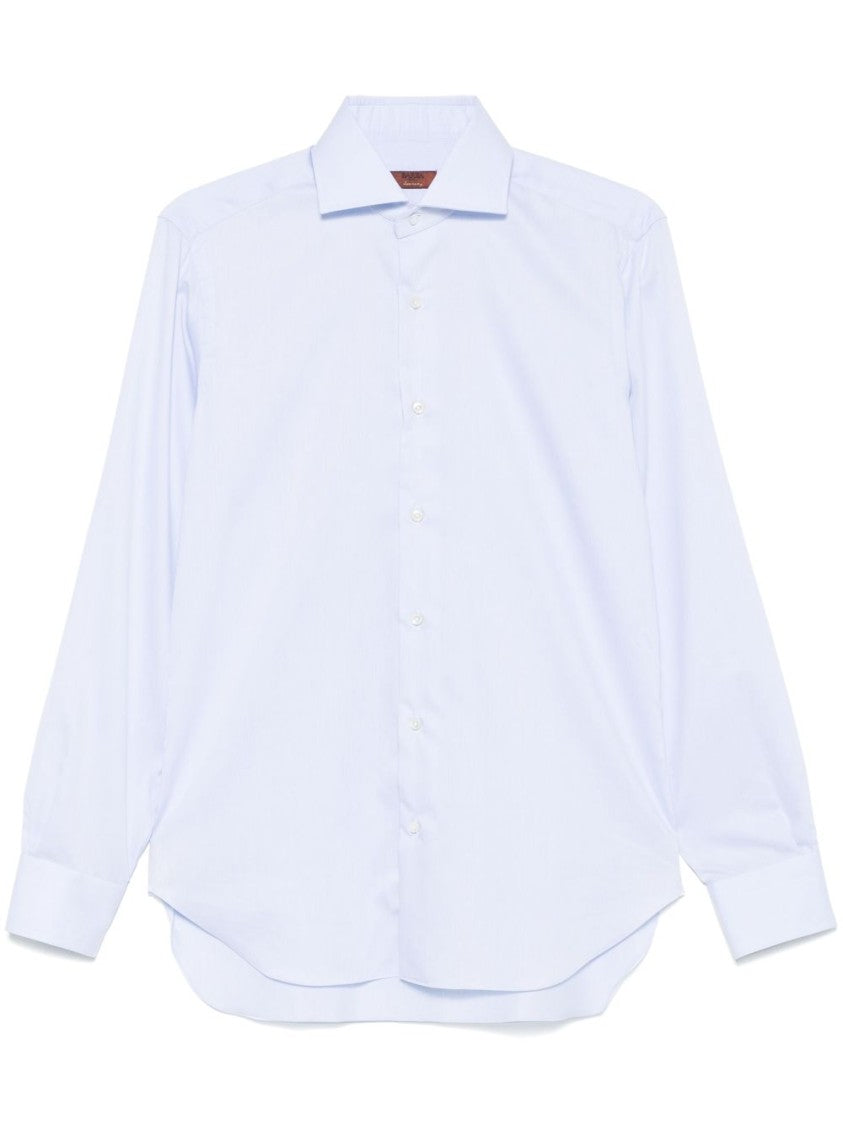 Barba Tailored White Shirt With Classic Collar