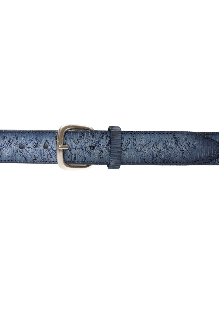 Orciani Blade Palm Laser-Cut Leather Belt