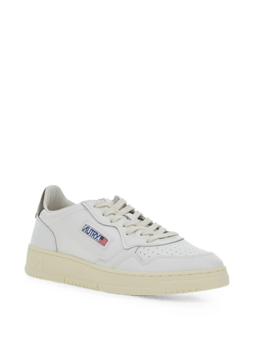 Autry Medalist Low White Leather Sneakers