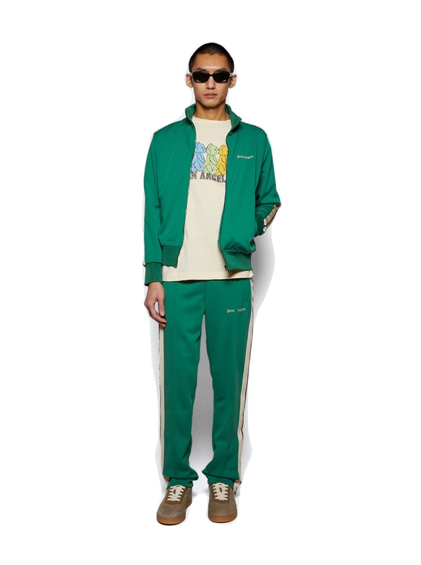 Palm Angels Classic Logo Track Jacket Forest Green