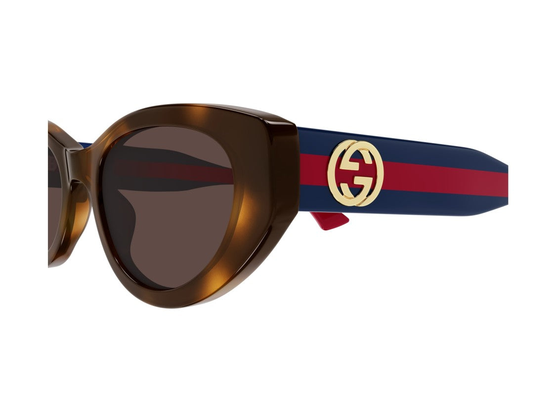 Gucci Gg1862s Interlocking Tortoiseshell Cat-Eye Sunglasses