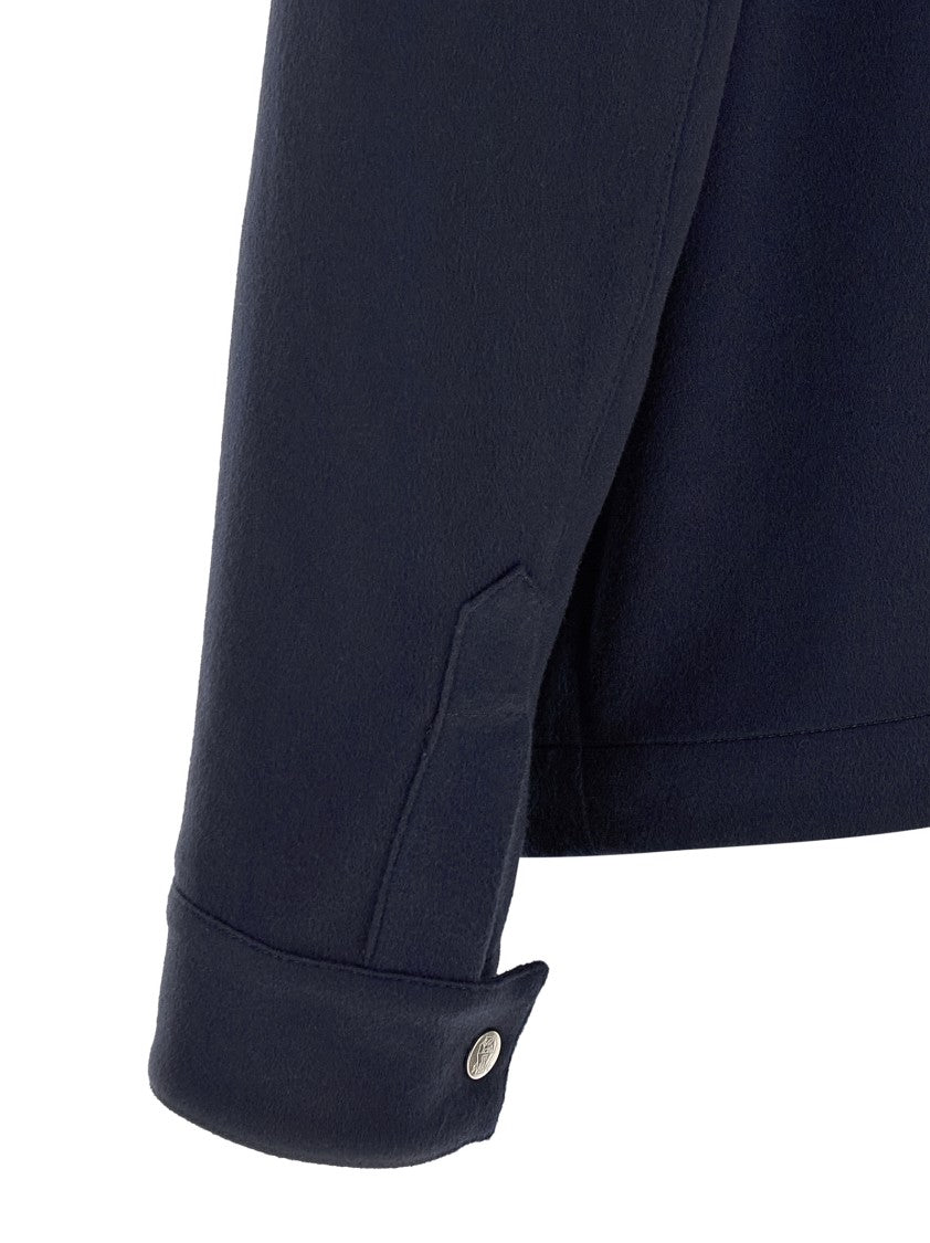 Brunello Cucinelli Light Cashmere Flannel Overshirt